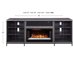 Greentouch Usa Fullerton Gray Media Fireplace -Ashley GRUS595794 X