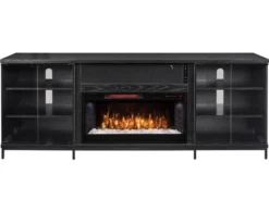 Greentouch Usa Fullerton Black Oak Media Fireplace