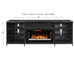 Greentouch Usa Fullerton Black Oak Media Fireplace -Ashley GRUS595801 X