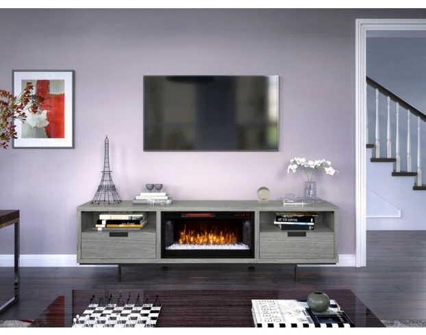 Greentouch Usa Wynwood Gray Walnut Media Fireplace 2 Greentouch Usa Wynwood Gray Walnut Media Fireplace - Image 2