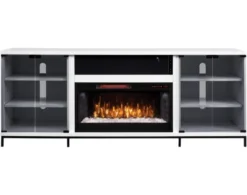 Greentouch Usa Fullerton White Oak Media Fireplace