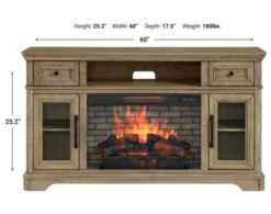 Greentouch Usa Fraiser Fireplace Media Console -Ashley GRUS725532 X
