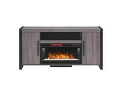 Greentouch Usa Monterey Gray Electric Fireplace TV Stand
