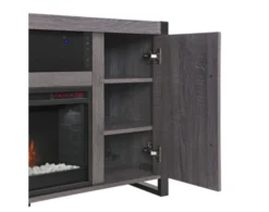 Greentouch Usa Monterey Gray Electric Fireplace TV Stand -Ashley GRUS744001 J