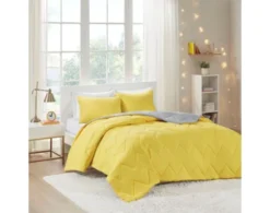 Hampton Hill Trixie Yellow 2-Piece Twin Comforter Set -Ashley HHIL689279 E