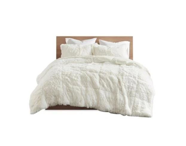 Hampton Hill Malea Ivory 3-Piece Full/Queen Comforter Set 1 Hampton Hill Malea Ivory 3-Piece Full/Queen Comforter Set