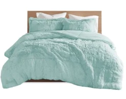 Hampton Hill Malea 3-Piece Aqua Full/Queen Comforter