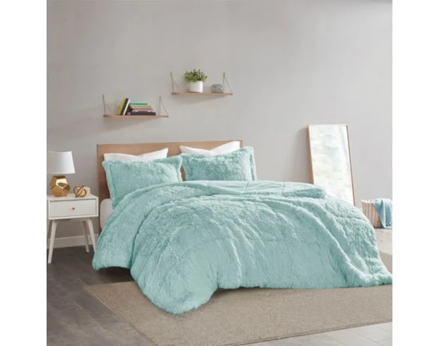 Hampton Hill Malea 3-Piece Aqua Full/Queen Comforter 5 Hampton Hill Malea 3-Piece Aqua Full/Queen Comforter - Image 5