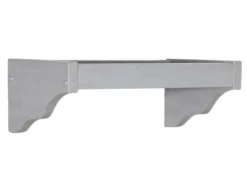 Hillsdale Furniture Lake House Gray Nightstand Wall Shelf