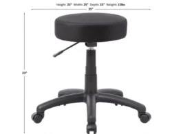 Boss Dot Black Stool 7 Boss Dot Black Stool -Ashley HSTY697691 X