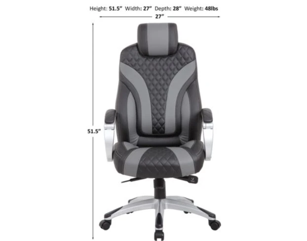 Boss Task Black & Grey Desk Chair 9 Boss Task Black & Grey Desk Chair - Image 9