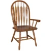 Intercon Classic Oak Detailed Arrow Back Dining Arm Chair