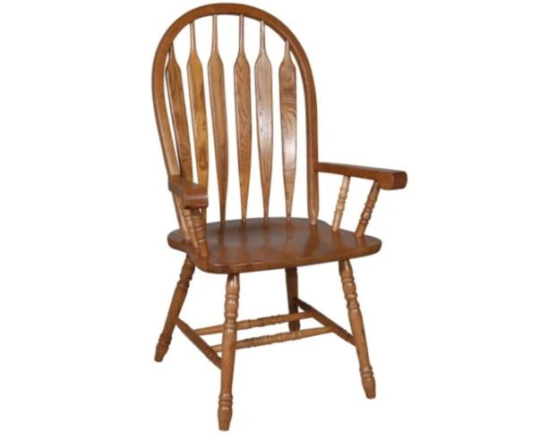 Intercon Classic Oak Detailed Arrow Back Dining Arm Chair 1 Intercon Classic Oak Detailed Arrow Back Dining Arm Chair