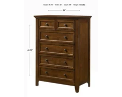 Intercon San Mateo Tuscan Brown Chest -Ashley INTC656319 X
