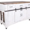 Int'l Furniture Pueblo Distressed White Island
