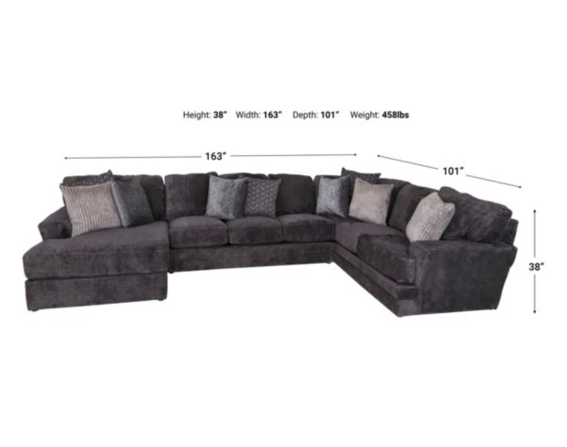 Jackson Mammoth Smoke 3-Piece Sectional 2 Jackson Mammoth Smoke 3-Piece Sectional - Image 2