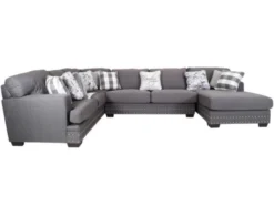 Jackson Crawford Metal 3-Piece Sectional With Right Chaise