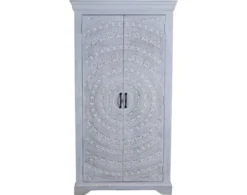 Jaipur Carved Lace Wine Cabinet