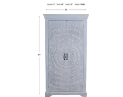 Jaipur Carved Lace Wine Cabinet 7 Jaipur Carved Lace Wine Cabinet -Ashley JAIP731878 X