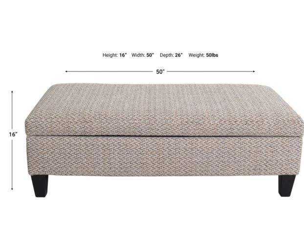 Jonathan Louis Rectangle Storage Ottoman 6 Jonathan Louis Rectangle Storage Ottoman - Image 6