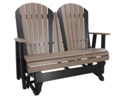Amish Outdoors Deluxe Adirondack Outdoor Glider Loveseat