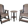 Amish Outdoors 2 Balcony Adirondack Chairs & Side Table