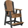 Amish Outdoors Balcony Poly Chair Mahogany/Black