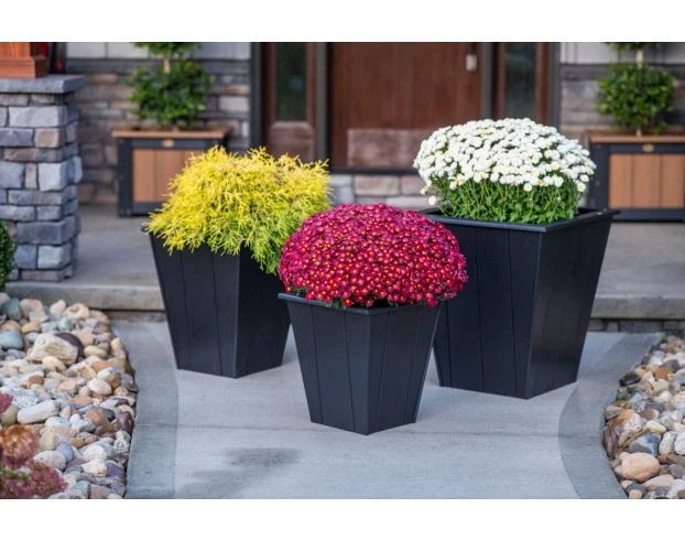 Amish Outdoors 22" White Planter 2 Amish Outdoors 22" White Planter - Image 2