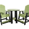 Amish Outdoors 2 Balcony Adirondack Chairs & Table