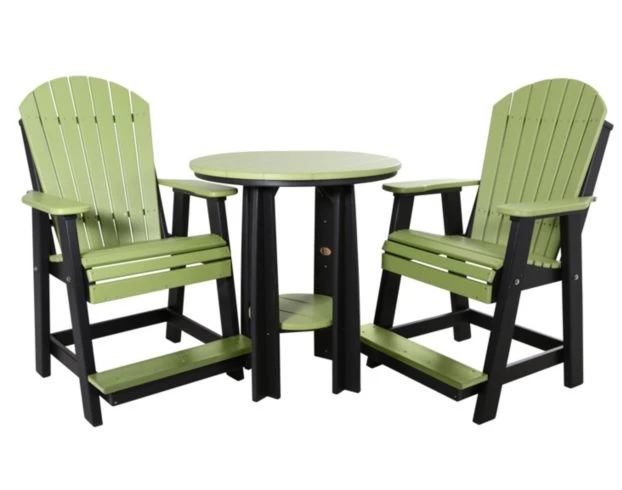 Amish Outdoors 2 Balcony Adirondack Chairs & Table 1 Amish Outdoors 2 Balcony Adirondack Chairs & Table
