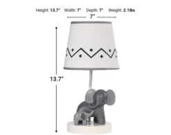 Lambs & Ivy Me & Mama Elephant Nursery Lamp 9 Lambs & Ivy Me & Mama Elephant Nursery Lamp -Ashley LAMB675036 X