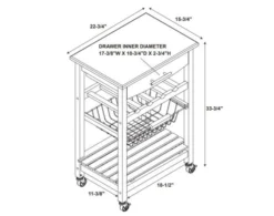 Linon Zoey Island -Ashley LINO652040 X