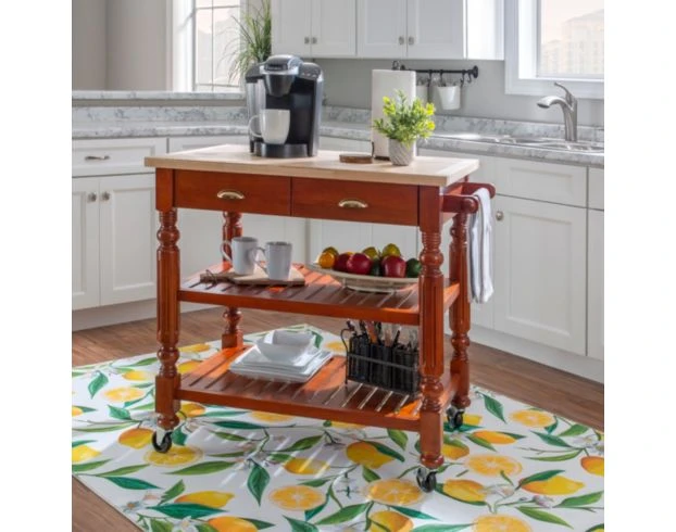 Linon Barnaby Red Island 2 Linon Barnaby Red Island - Image 2