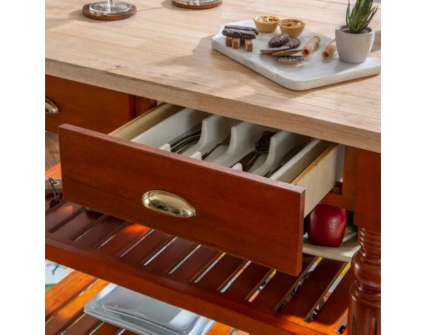 Linon Barnaby Red Island 3 Linon Barnaby Red Island - Image 3