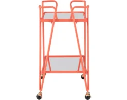 Linon Ellie Coral Bar Cart -Ashley LINO668977 D