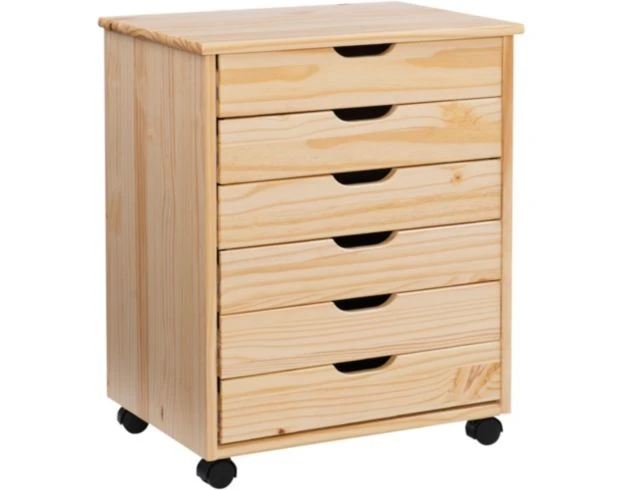 Linon Rudy Rolling Cart 1 Linon Rudy Rolling Cart