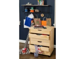 Linon Rudy Rolling Cart 7 Linon Rudy Rolling Cart -Ashley LINO695846 C