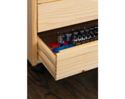 Linon Rudy Rolling Cart 8 Linon Rudy Rolling Cart -Ashley LINO695846 D