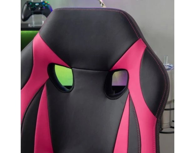 Linon Klutch Pink Desk Chair 4 Linon Klutch Pink Desk Chair - Image 4