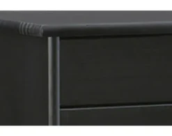 Linon Rudy Black Rolling Cart 9 Linon Rudy Black Rolling Cart -Ashley LINO714775 C