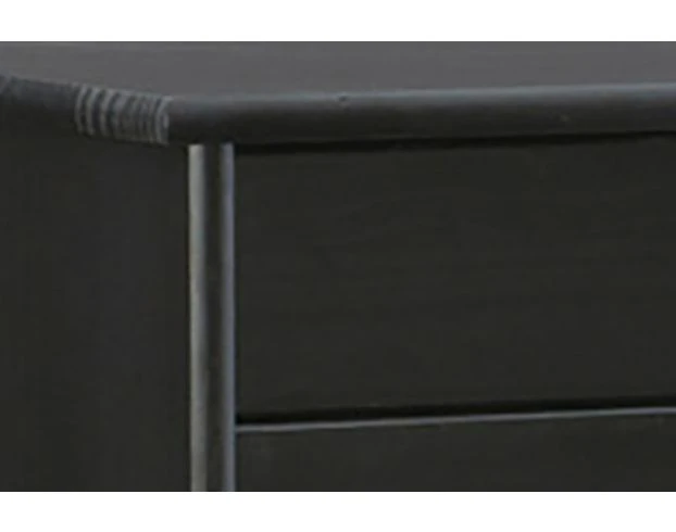 Linon Rudy Black Rolling Cart 3 Linon Rudy Black Rolling Cart - Image 3