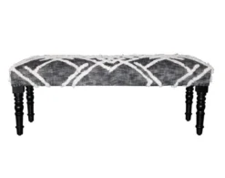 Lr Home Black And White Bench