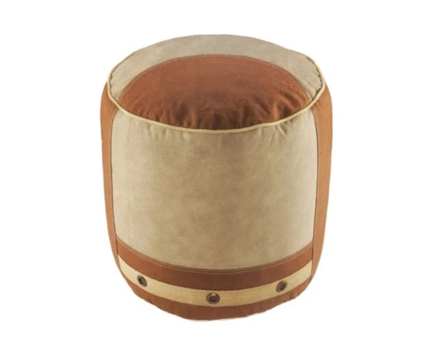 Lr Home Beige Pouf 1 Lr Home Beige Pouf