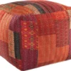 Lr Home Patchwork Pouf