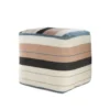 Lr Home Multi Stripe Pouf
