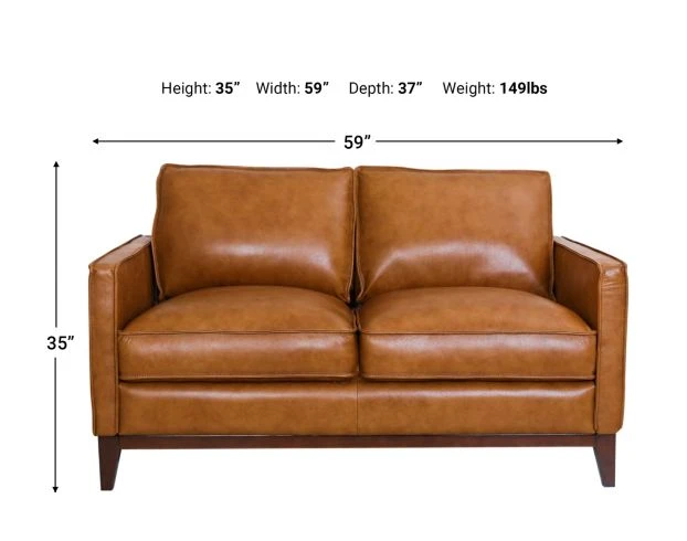 Leather Italia Newport 100% Leather Loveseat 3 Leather Italia Newport 100% Leather Loveseat - Image 3