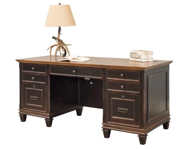 Martin Furniture Hartford Double Pedestal Desk 2 Martin Furniture Hartford Double Pedestal Desk - Image 2
