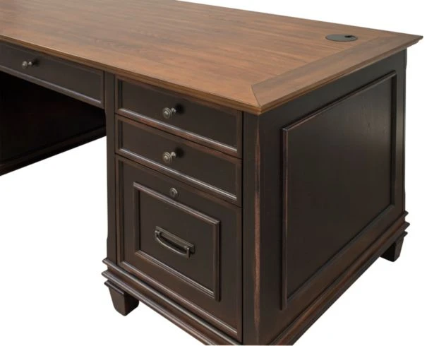 Martin Furniture Hartford Double Pedestal Desk 4 Martin Furniture Hartford Double Pedestal Desk - Image 4