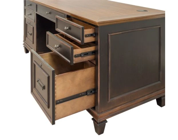 Martin Furniture Hartford Double Pedestal Desk 5 Martin Furniture Hartford Double Pedestal Desk - Image 5