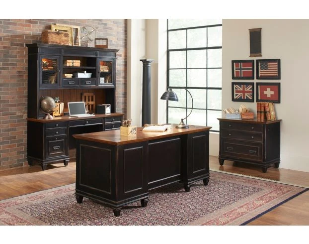 Martin Furniture Hartford Double Pedestal Desk 9 Martin Furniture Hartford Double Pedestal Desk - Image 9